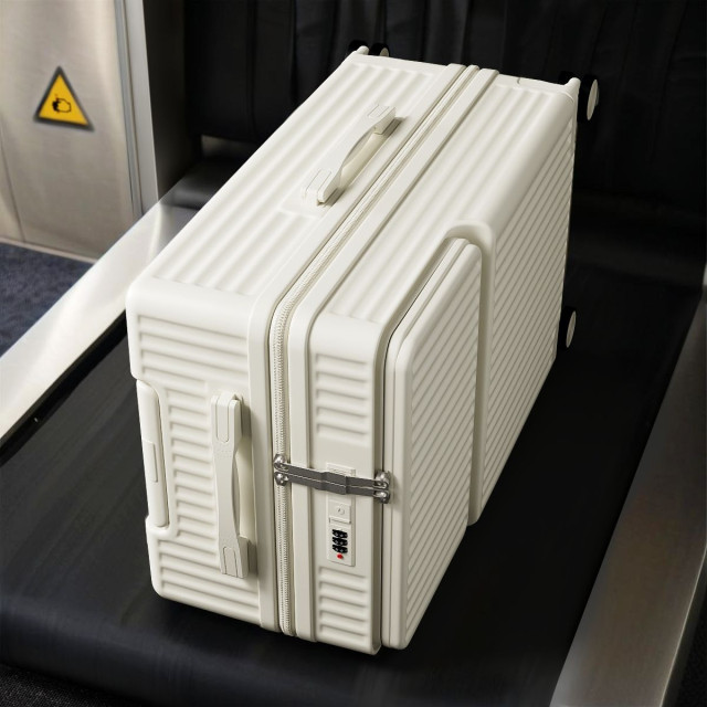 行李箱新款多功能拉桿箱前置開口萬向輪旅行大容量學生密碼箱