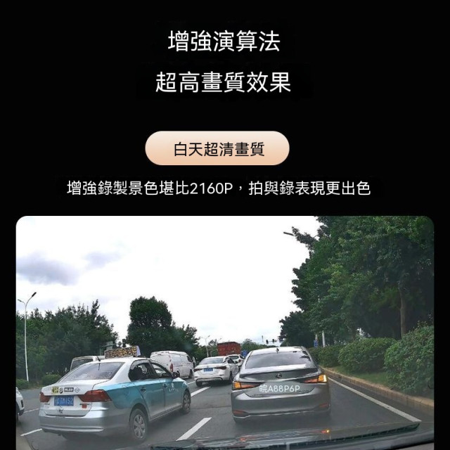 2026新款行車記錄儀三攝同屏360°全景錄像超高清紅外夜視手機互聯