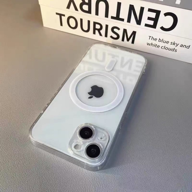 磁吸手機殼適用蘋果17透明Magsafe14亞克力15pro全包iPhone16